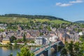 Traben-Trarbach on the Moselle panorama Royalty Free Stock Photo