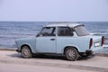 Trabi and the sea Royalty Free Stock Photo