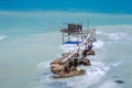 Trabocchi Coast in Abruzzo, Italy. Royalty Free Stock Photo