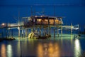 Trabocchi coast Umbria adriatic sea vasto Ortona Royalty Free Stock Photo