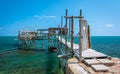 Costa dei Trabocchi, Chieti Province, Abruzzo & x28;Italy& x29; Royalty Free Stock Photo