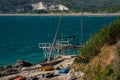 Costa dei Trabocchi, Chieti Province, Abruzzo Italy. Adriatic, coast. Royalty Free Stock Photo