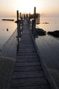 Trabocco into the sunset Royalty Free Stock Photo