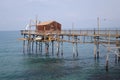 Trabucco trabocco in Termoli Campobasso Italy Royalty Free Stock Photo