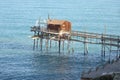 Trabucco trabocco in Termoli Campobasso Italy Royalty Free Stock Photo