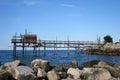 Trabucco trabocco in Termoli Campobasso Italy Royalty Free Stock Photo