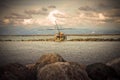 Trabucco, typical italian fishing machine Royalty Free Stock Photo