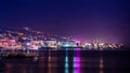 Trabzon city view Ã¢â¬â Trabzon Landscape city center. Trabzon at Night. Trabzon port and Square. Popular tourist city of the Black