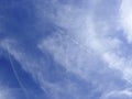 trace of airplane flying in the sky Royalty Free Stock Photo