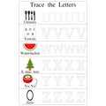 Trace alphabet uppercase letters U to Z