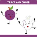 Trace and color plum