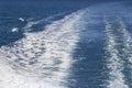 Trace of cruise ship Royalty Free Stock Photo