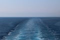 Trace of cruise ship Royalty Free Stock Photo