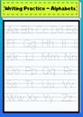 Trace the letters alphabets worksheet for kindergarten preschool. Upper case lower case