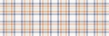 Tracery seamless plaid check, vibrant pattern vector tartan. Household fabric background textile texture in sea shell and orange