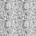 Tracery seamless wavy calming pattern.