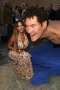 Traci Bingham,David Hasselhoff,Tracy Bingham Royalty Free Stock Photo