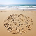 Tracing our Footprints Royalty Free Stock Photo