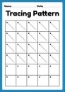 Tracing pattern left slanting lines worksheet for kindergarten, preschool and Montessori school kids to improve handwriting