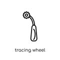 Tracing wheel icon from Sew collection.