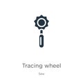 Tracing wheel icon vector. Trendy flat tracing wheel icon from sew collection isolated on white background. Vector illustration