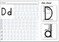 Tracing Worksheet -Dd