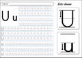 Tracing Worksheet -Uu