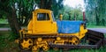 Russian Motherland -Ancient Tractor Ufa, Bashkiria Royalty Free Stock Photo