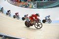 Track Cycling at the 2016 Olympics in the park Royalty Free Stock Photo