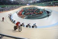 Track Cycling at the 2016 Olympics in the park Royalty Free Stock Photo