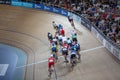 Track cycling race during the 2019 UCI Brisbane Track World Cup
