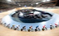 Track cycling race during the 2019 UCI Brisbane Track World Cup