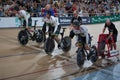 Track cycling race during the 2019 UCI Brisbane Track World Cup