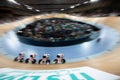 Track cycling race during the 2019 UCI Brisbane Track World Cup