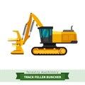 Track feller buncher Royalty Free Stock Photo