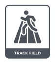 track field icon in trendy design style. track field icon isolated on white background. track field vector icon simple and modern Royalty Free Stock Photo