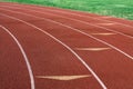 Track and Field Lanes Royalty Free Stock Photo