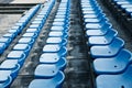 Track field rubber seats Royalty Free Stock Photo