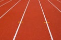 Track and Field Running Lanes Royalty Free Stock Photo