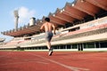 Track, field and seat Royalty Free Stock Photo