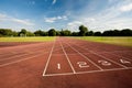 Track and field Royalty Free Stock Photo