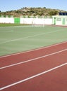 Track and field stadium Royalty Free Stock Photo