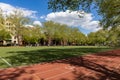 Track and Field at Thomas Jefferson Park in East Harlem of New York City Royalty Free Stock Photo