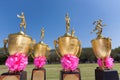 Track and Field trophies Royalty Free Stock Photo