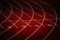 Track and Field Wallpaper. The Intersection of White Lines and Numbers on a Striking Red Track Royalty Free Stock Photo