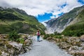 Track at Franz Josef Glacier, New Zealand Royalty Free Stock Photo