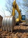 Track Hoe Construction Excavator Royalty Free Stock Photo