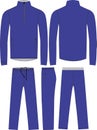 Track Jacket and Pant Sublimated Mock ups vectors