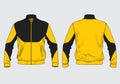 Track jacket varsity template design mockup vector Royalty Free Stock Photo