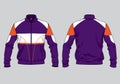 Track jacket varsity template design mockup vector Royalty Free Stock Photo